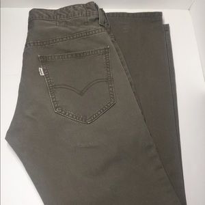 Levi’s light brown straight leg pants, 30 x 32